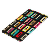Retro Cassette Tape Pattern – Vintage Music  Magnet (Linke Seite)