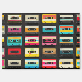 Retro Cassette Tape Pattern – Vintage Music Magnet
