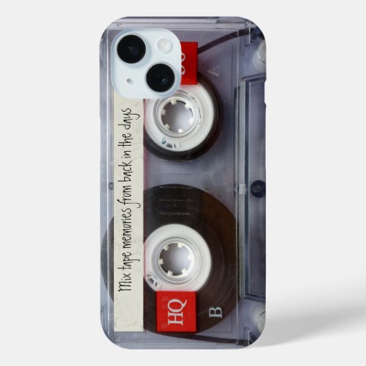 Retro Cassette Tape Personalisiert Case-Mate iPhone Hülle (Rückseite)
