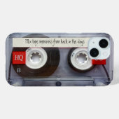Retro Cassette Tape Personalisiert Case-Mate iPhone Hülle (Rückseite (Horizontal))