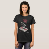 Retro Cassette Tape Rose Personalized Name T-Shirt (Vorne ganz)