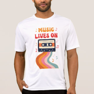 Retro Cassette Tape Shirt - Musik lebt auf Vintag