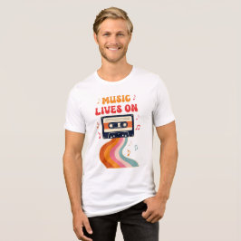 Retro Cassette Tape Shirt - Musik lebt auf Vintag