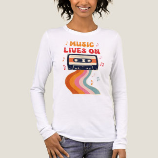 Retro Cassette Tape Shirt - Musik lebt auf Vintag