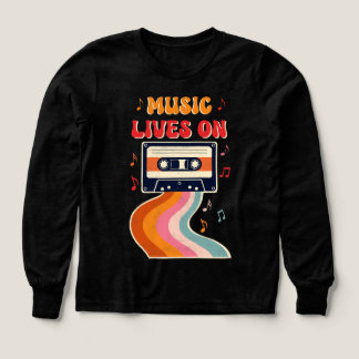 Retro Cassette Tape Shirt - Musik lebt auf Vintag