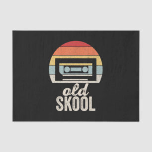 Retro Cassette Tape Shirt Old School Vintag Music Seidenpapier