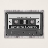 Retro Cassette Tape Wedding Song Anfrage (Rückseite)