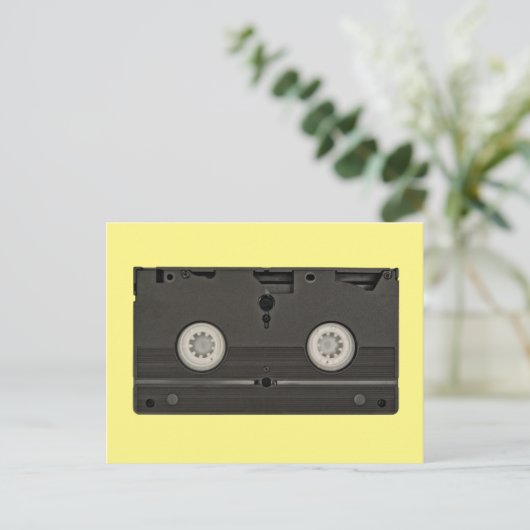 Retro Cassette VHS-Tape-Foto Postkarte (Stehend Vorderseite)