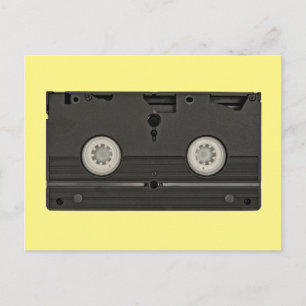 Retro Cassette VHS-Tape-Foto Postkarte