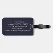 Retro Cassette Vibes Gepäckanhänger (Rückseite horizontal)