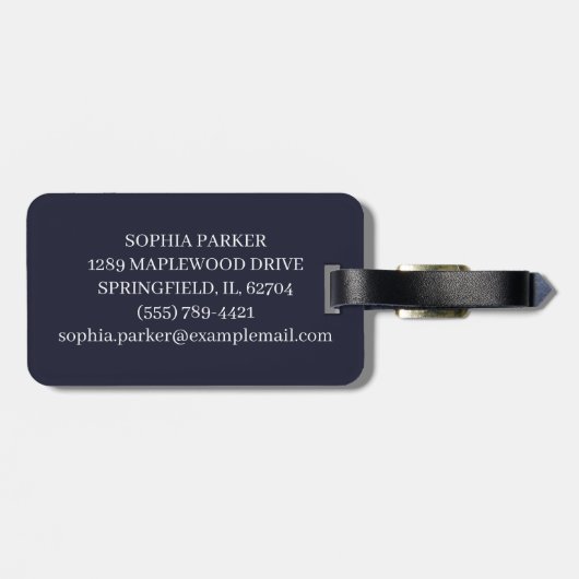 Retro Cassette Vibes Gepäckanhänger (Rückseite horizontal)