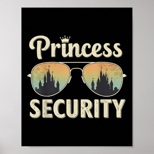 Retro Castle passend zum Princess Security Protect Poster (Vorne)