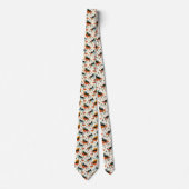 Retro Cat 50s Graphic Custom Necktie Krawatte (Vorderseite)