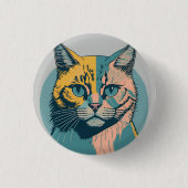 retro cat 5 button (Vorderseite)