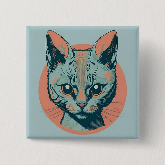 retro cat 5 button (Vorderseite)