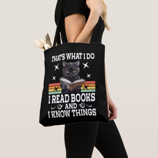 Retro Cat Books The Reader Halloween Reading Gesch Tasche (Von Nahem)