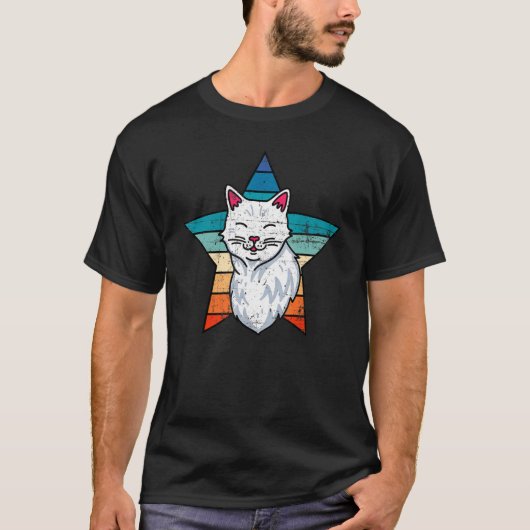 Retro Cat Ca Cat Womens Cat T-Shirt (Vorderseite)