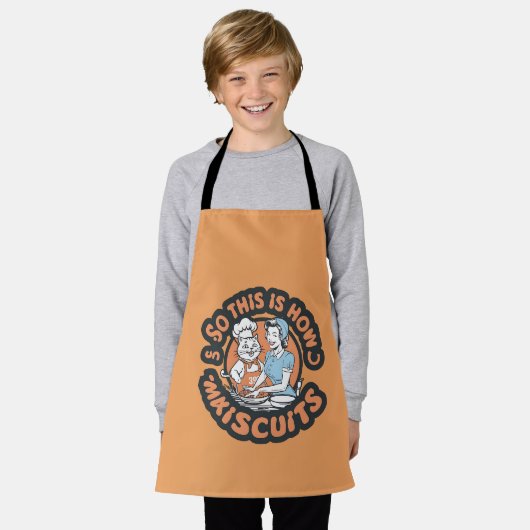 Retro Cat Chef Maiscuits Baking Art Schürze (Getragen)