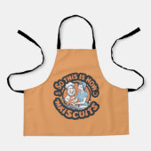 Retro Cat Chef Maiscuits Baking Art Schürze (Vorderseite)