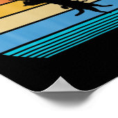 Retro Cat Climbing Vintages Geschenk Roc Poster (Ecke)