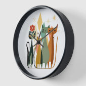 Retro Cat Clock, Cat Clock aus der Mitte des Jahrh Uhr (Winkel)