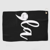 Retro Cat Comma La Kamala Harris 2024 Wahl Golfhandtuch (Horizontal)