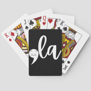 Retro Cat Comma La Kamala Harris 2024 Wahl Spielkarten