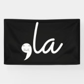 Retro Cat Comma La Kamala Harris für den Präsident Banner (Horizontal)