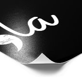 Retro Cat Comma La Kamala Harris für den Präsident Fotodruck (Ecke)