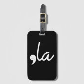 Retro Cat Comma La Kamala Harris für den Präsident Gepäckanhänger (Vorderseite Vertikal)