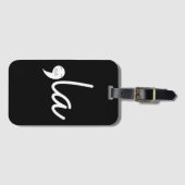 Retro Cat Comma La Kamala Harris für den Präsident Gepäckanhänger (Vorderseite (Horizontal))