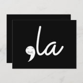 Retro Cat Comma La Kamala Harris für den Präsident Postkarte (Vorne/Hinten)