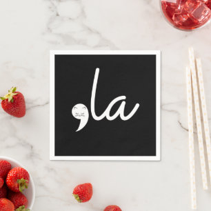 Retro Cat Comma La Kamala Harris für den Präsident Serviette