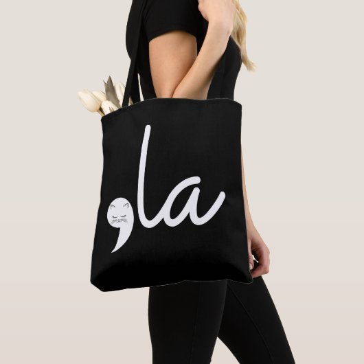 Retro Cat Comma La Kamala Harris für den Präsident Tasche (Von Nahem)