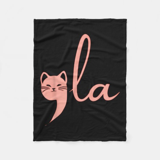 Retro Cat Comma La Kamala Harris für Präsident 200 Fleecedecke (Vorderseite)