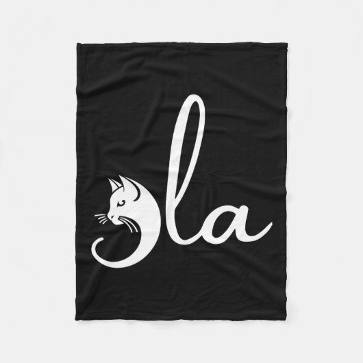 Retro Cat Comma La Kamala Harris für Präsident 200 Fleecedecke (Vorderseite)