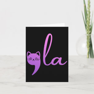 Retro Cat Comma La Kamala Harris für Präsident 200 Karte