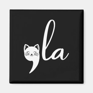 Retro Cat Comma La Kamala Harris für Präsident 200 Magnet