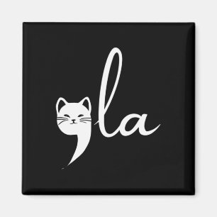 Retro Cat Comma La Kamala Harris für Präsident 200 Magnet