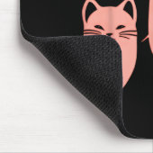 Retro Cat Comma La Kamala Harris für Präsident 200 Mousepad (Ecke)