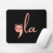 Retro Cat Comma La Kamala Harris für Präsident 200 Mousepad (Mit Mouse)