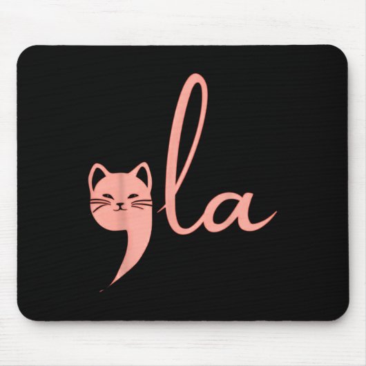 Retro Cat Comma La Kamala Harris für Präsident 200 Mousepad (Vorne)