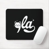 Retro Cat Comma La Kamala Harris für Präsident 200 Mousepad (Mit Mouse)