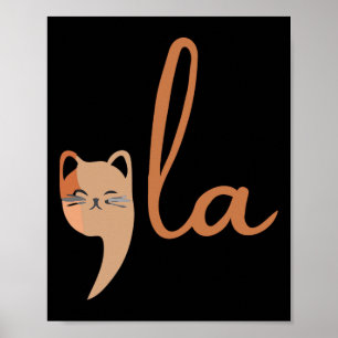 Retro Cat Comma La Kamala Harris für Präsident 200 Poster
