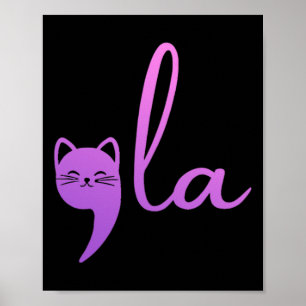 Retro Cat Comma La Kamala Harris für Präsident 200 Poster