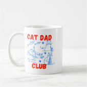 Retro Cat Dad Club Life Is Better With Cats Funny Kaffeetasse (Links)