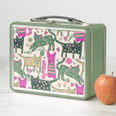 Retro Cat Design Metall Brotdose (Beispiel)