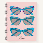 Retro Cat-Eye Eyeglasses Notizblock (Vorderseite)
