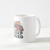 Retro Cat I Nap Hard White Coffee Mug Kaffeetasse (VorderseiteRechts)