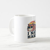 Retro Cat I Nap Hard White Coffee Mug Kaffeetasse (Vorderseite Links)